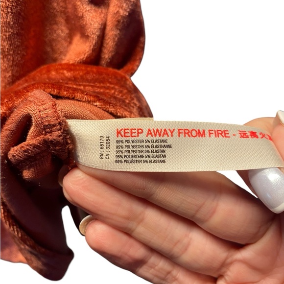 Free People crushed velvet racer back sleeveless top - Picture 6 of 6